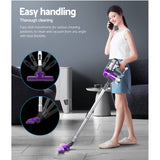 Devanti Stick Vacuum Cleaner Handheld Corded 450W Purple VAC-CD-AH-PP-AL