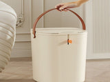 20L Sensor Trash Can with Handle ABS Automatic Induction Touchless Garbage Can for Bathroom Cream V1294-YM0710-3117230288012