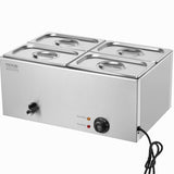 VEVOR Commercial Electric Food Warmer 4-Pan Countertop Buffet 15L Bain Marie V952-SYSPBWQPTK41MK1TQV3