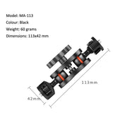 Yj Magic Arm Bracket Mount With 1 / 4 Inch Ball Head - Black PRL-5018430550DBT