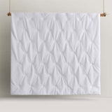 Accessorize Dotty Clip White 3 Piece Jacquard Comforter Set King V442-HIN-COMFORTER-DOTTYCLIP-WHITE-KI