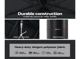 Instahut 3m Outdoor Umbrella Beach Pole Garden Patio Tilt Black UMB-POLE-3-TIL-BK