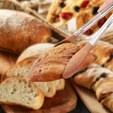 Walnut Wood Tongs for Cooking, Stainless Steel Anti-Slip Long Handle Wood Salad Tongs, Cooking Tong V1258-DP02-F-436