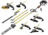 BAUMR-AG 65cc 7in1 Long Reach Garden Multi-tool, Pole Saw, Hedge & Line Trimmer, Brush Cutter, 12" V219-PLTL71BMRA7C2