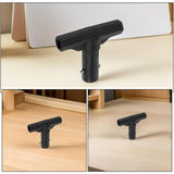 4pcs Trampoline T Shaped Pipe Sleeve Replacement for Pole, PP Black, Easy Installation Safety V1192-AZ-W-21503