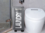 Foldable Laundry Basket Waterproof Dirty Clothes Organizer Storage Bag with Wheels V1294-YM0901-3117200071911