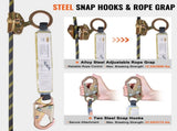 Vertical Lifeline Assembly 0.55'' x 100' Fall Protection Rope 30 KN ANSI V952-CZSMXHHXWS105HEJUV0