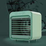 Portable Air Conditioner Fan 3 Speeds Cooling Humidifier Fan for Room Desk Bedroom Office Green V1263-JX-7214-1