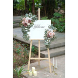 Artificial Dusty Rose Set of 2 for Wedding Welcome Signs Floral Decorations, Wedding Arch V1192-AZ-W-2799