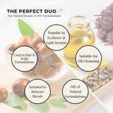 Orku 500ml Organic Castor Oil and 500ml Organic Jojoba Oil Pack V238-SUPDZ-41086375690320