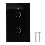 For Zigbee Tuya Remote Light Switch Voice Control 2Gang US Wall Touch Switch AC 100240V V1294-YM0901-3113210138712