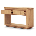 Rosemallow Console Hall Entry Table 119cm Parquet Top Solid Messmate Timber V315-VO-HIGH-06