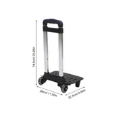 Lightweight Backpack Trolley, Multi-Color, Telescopic Handle, Detachable Wheels, for Bags V1369-AZ3-W-13113