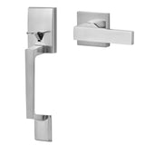 VEVOR Entry Door Handle, Satin Nickel Square Handle Set with Lever Door Handle No Lock, Adjustable V952-GGSBDMNBDSFXMCY8VV0