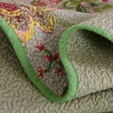 100% Cotton Lightly Quilted Coverlet Set Kew Gardens Queen 230 x 250 cm V442-STT-COVERLET-KEWGARDENS-TAUPE-QS