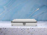 Worgeous White Metal Watch Holder with 12 Grid Slots for Storaging Use Dustproof and Protective V1189-LWWAL-20260327-03467