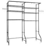 VEVOR Over Washer and Dryer Storage Shelf Two Row 6 Tiers Washer Rack Black V952-LDXYJZJTJK2PA7MNU001V0