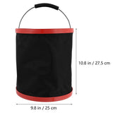 Foldable Water Bucket Portable Basin with Comfortable Handle for Outdoor Use V1366-AZ2-W-21520