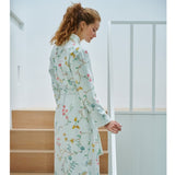 PIP Studio Les Fleurs Cotton Bath Robe White XXL V442-HIN-BATHROBE-LESFLEURS-WHITE-XXL