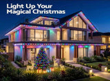 Jingle Jollys 30M Christmas Permanent Outdoor Lights Smart Eaves String App Control Decoration 72LED XMAS-ST72-30M-RGB