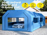 Giantz Inflatable Spray Booth Car Paint Tent 1000X500X350cm 2 Blowers Filter Mobile Garage SPRAY-BOOTH-10X5-NB-ABC