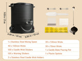 Wax Melter for Candle Making 6.5Liter Electric Pot Commercial or Home Use V952-RLTYT65L1200WNUZ7V3