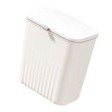 Wall Mounted Trash Can with Sliding Cover Home Kitchen Hanging Garbage Bin Rectangular Waste V1294-YM0901-3117240044611