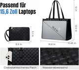 15.6 Inch 2-in-1 Insulated Leak-Proof Cooler Laptop Bag and Handbag, Black V1188-MS-325-0145