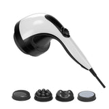 Orku Handheld Body Massager 4 Heads Adjustable Speed 28W Black V238-SUPDZ-39885947633744