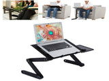 Laptop Desk with Mouse Board Portable Aluminum Alloy Adjustable Folding Computer Stand V1294-YM0901-3116200058911