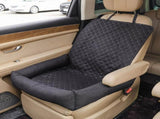 Waterproof Dog Car Seat Bed for Front Passenger Seat, Portable Pet Car Booster Seat with Anti-Slip V1341-ZY-AVVS35P4-COFFEE