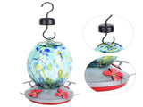 Hummingbirds Water Feeder Colorful Painting Glass Bird Feeding Tool for Garden CourtyardQ2 V1294-YM0901-3111200116912