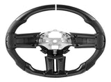 Steering Wheel for 2010-2014 Ford Mustang, Carbon Fiber Steering Wheel D-Shaped Flat-Bottom, Leather V952-QCFXPZYFTMUSW6W31001V0
