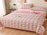 Four piece bedding set,Blankets For Hot Sleepers Breathable Lightweight Blanket With Double Cold V1369-AZ3-W-17756