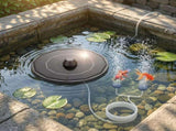 Solar-Powered Aquarium Air Pump with 2000mAh Backup Battery, Dual Outlets for Fish Tank, Pond & V1341-ZY-9SV8J3MK-BLACK