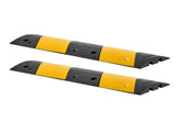 1000MM Rubber Speed Bump, 2 Pack, 2 Channel Heavy Duty Traffic Speed Hump, 9,979 kg/Axle Load V952-JSDDLBHPDDK2SDET4001V0