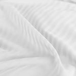 Royal Comfort 1200 Thread count Damask Stripe Cotton Blend sheet sets Queen White ABM-231655