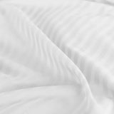 Royal Comfort 1200 Thread count Damask Stripe Cotton Blend sheet sets Queen White ABM-231655