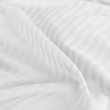 Royal Comfort 1200 Thread count Damask Stripe Cotton Blend sheet sets King White ABM-231663