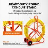 150M8MM Fish Tape Puller Fiberglass Wire Cable Running Duct Rodder Heavy Duty V465-86321