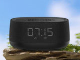 2 in 1 Alarm Clock with White Noise Sound Machine Night Light Sleep Timer for Bedroom - Black V1263-JX-8225-1