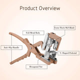 V-Cut Grafting Tool for Large Branches Full Metal Body with SK5 Blade Ideal for Fruit Tree Grafting V1107-119-95307
