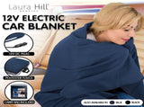 Laura Hill Heated Electric Car Blanket 150x110cm 12V - Navy Blue CHB-110-NVBU