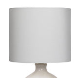 Sarantino Patterned Ceramic Table Lamp in Cream LMP-MLM-4504