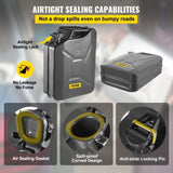 VEVOR Jerry Fuel Can, 5.3 Gallon / 20 L Portable Jerry Gas Can with Flexible Spout System, Rustproof V952-JBYTHBDDWC3LU6XF3V0