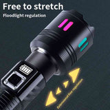 Carton Box Rechargeable High-Power Emergency Flashlight Super Bright Portable Outdoor Patrol Torch V888-ELOSUNG13554