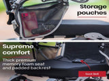 EQUIPMED Power Electric Wheelchair, Airline Approved Wheel Chair, Lightweight, Folding, Long Range, V219-HELWLCEQPKS6A