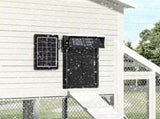 CARLA HOME Automatic Chicken Coop Door Solar Powered with 4 Mode Timer & Light Sensor, Anti-Pinch & LSB-36375