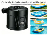 Outdoor Camping Digital Electric Air Pump, 5200mAh Built-in Battery, for Air Mattresses and Swim V1265-AU-054-HEI