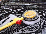Yellow Black automatic rotating car wash brush, integrated flushing car brush, high-quality car V1347-799-BLA-65086